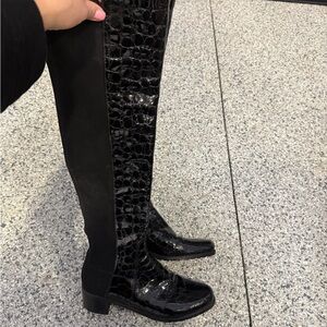 Stuart Weitzman Black Over the Knee Boots